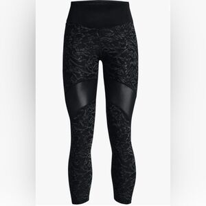 Under Armour Women’s Size S UA Speedpocket High Rise Floral Black New Leggins